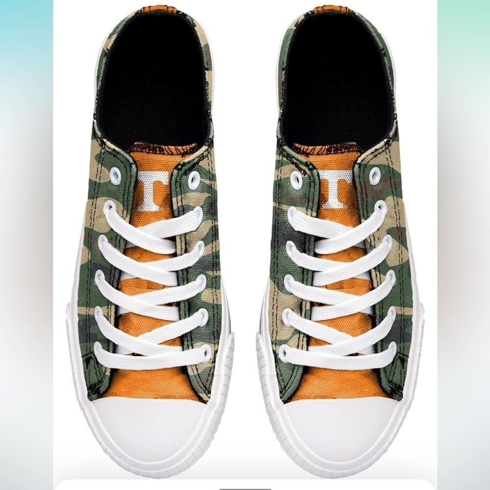 NWT FOCO Tennessee Womens Camo Low Top Canvas Shoe Size 10 - Picture 8 of 10